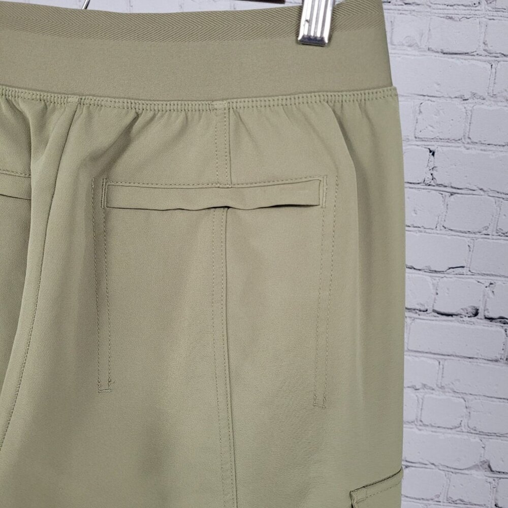 Athleta Green Athleisure Stretch High Rise Cargo Pockets Pants Size 4 (26x39) - Picture 12 of 13